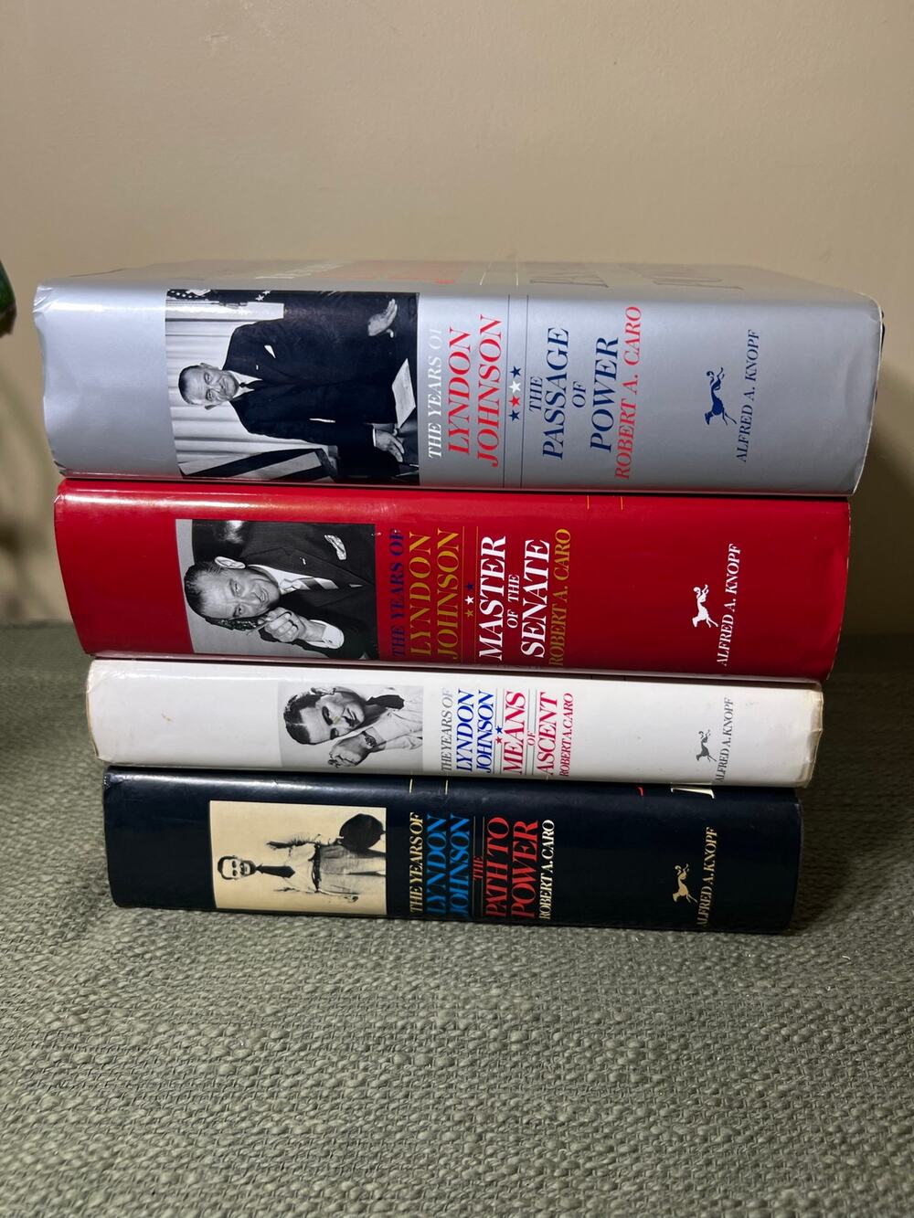 Robert Caro The Years of Lyndon Johnson 4 Book Set | 3 First Editions | Vintage